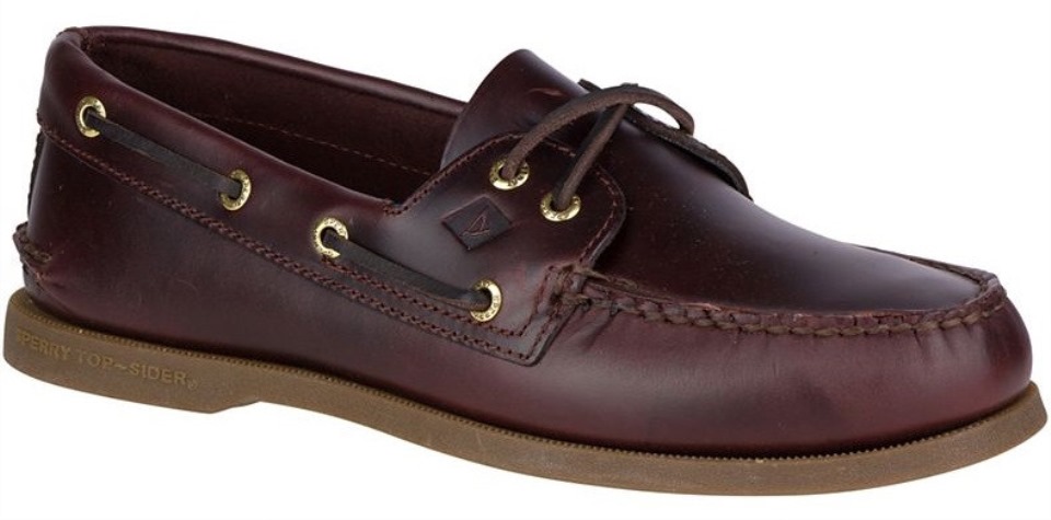 Sperry Hombre Original Auténtico 2-eye Ancho Náutico Marrón