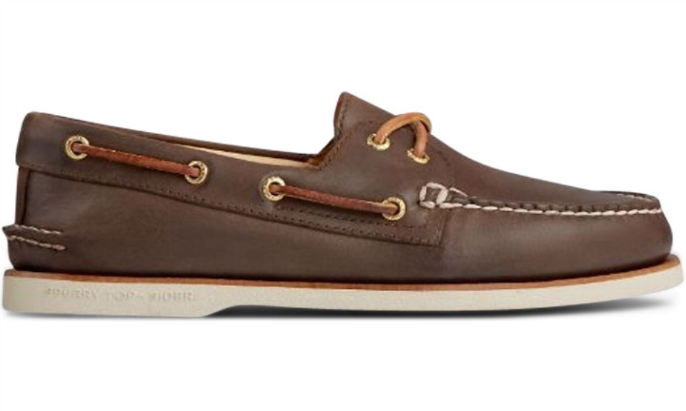 Náutico De Hombre Copa Oro Auténtico Original Marrón Sperry