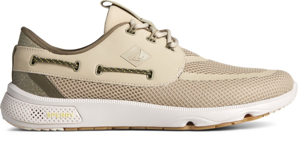 Zapatilla 7 Seas 3-Eye Camo Taupe Sperry