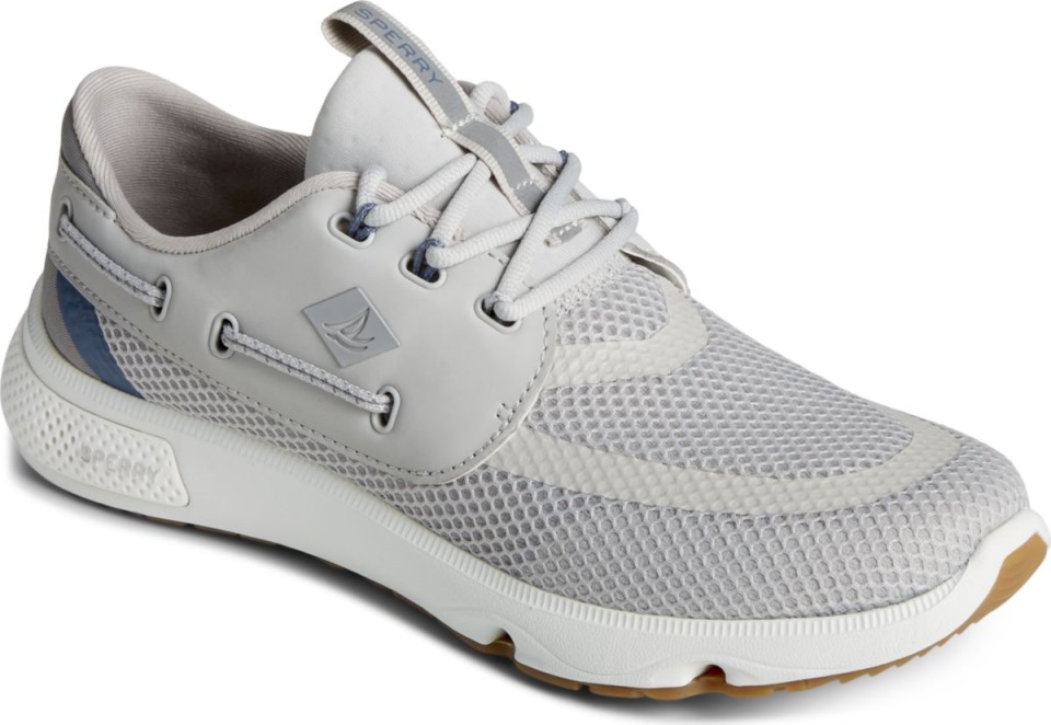 Zapatilla 7 Seas 3 Ojales Gris Sperry