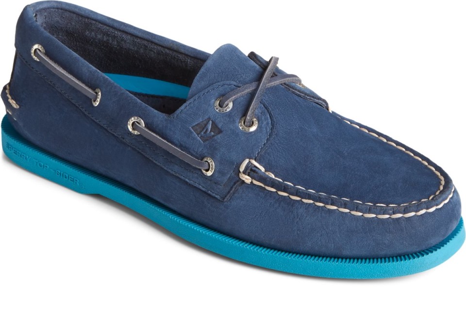 Náutico Suela 2 Ojos Original Auténtico Azul Marino Sperry
