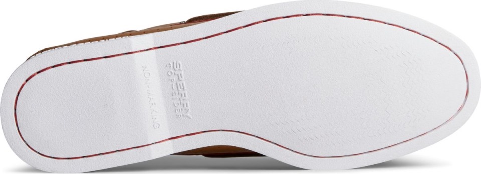 Auténtico Y Original Náutico Perforado Con 2 Ojales Tostado Sperry