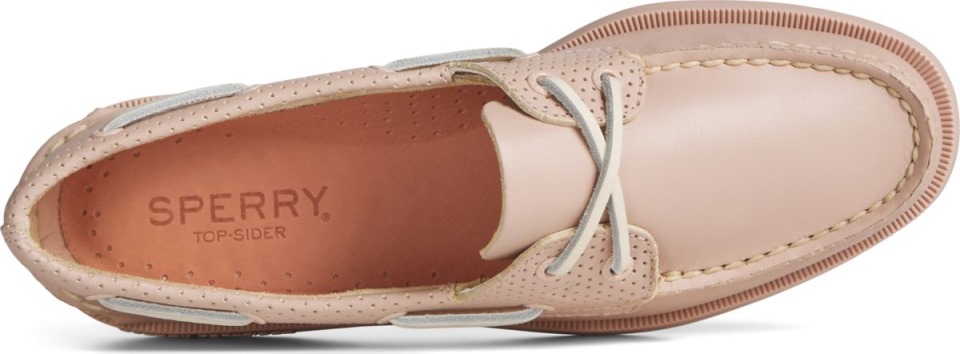 Náutico Original Auténtico Con 2 Argollas Perforadas Rosa Sperry