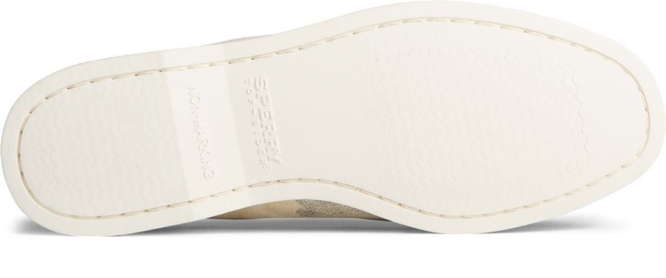 Náutico Auténtico Y Original Con 2 Ojales Vida Metallic Camo Marfil Multi Sperry