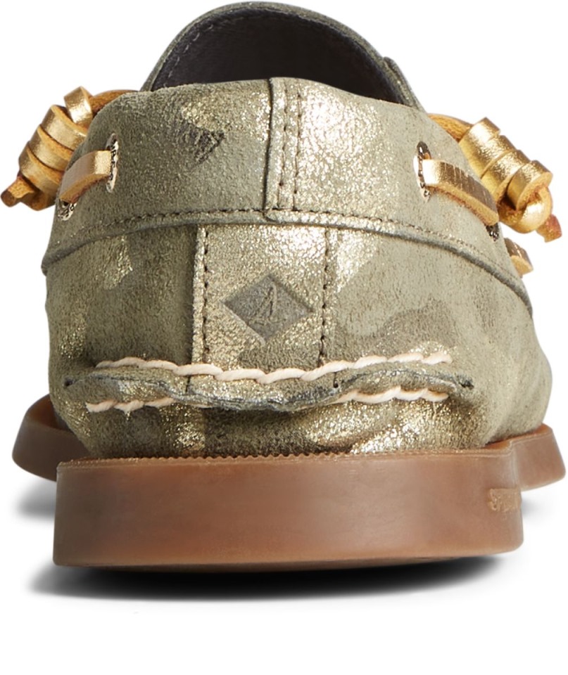 Auténtico Original 2-eye Vida Metallic Camo Náutico Oliva Muti Sperry