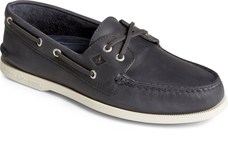 Auténtico Original Náutico Con Cordones Cruzados Sperry Azul Marino