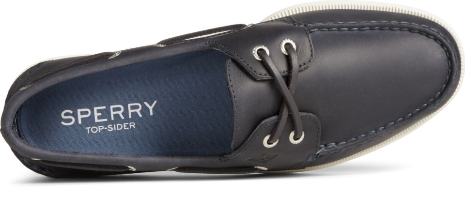 Auténtico Original Náutico Con Cordones Cruzados Sperry Azul Marino