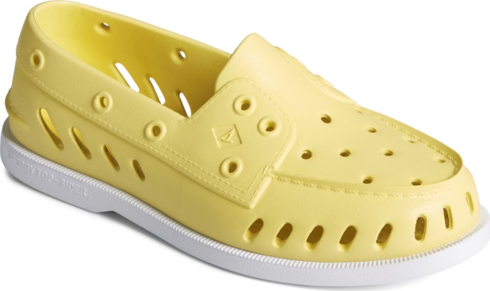 Zapato Náutico Flotador Original Auténtico Amarillo Sperry