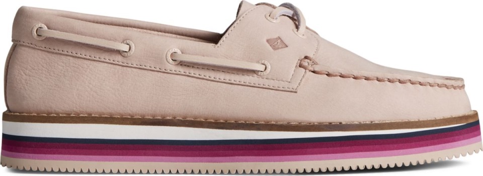 Zapato Náutico Apilado Original Auténtico Sperry Rose