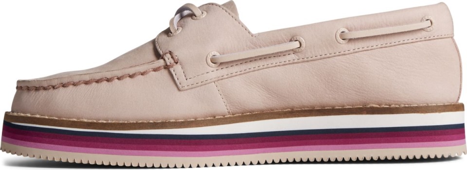 Zapato Náutico Apilado Original Auténtico Sperry Rose