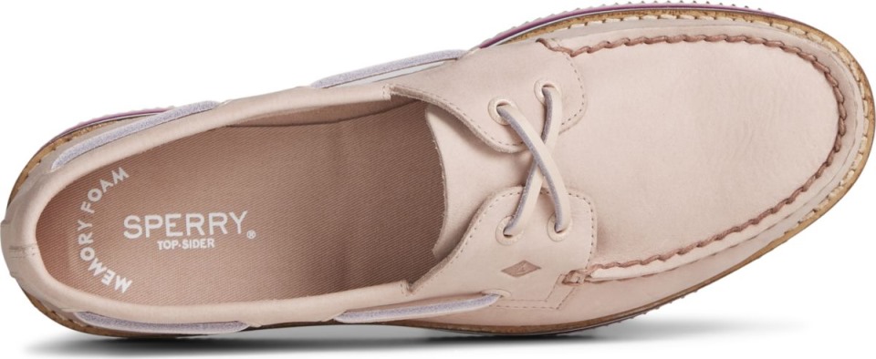 Zapato Náutico Apilado Original Auténtico Sperry Rose