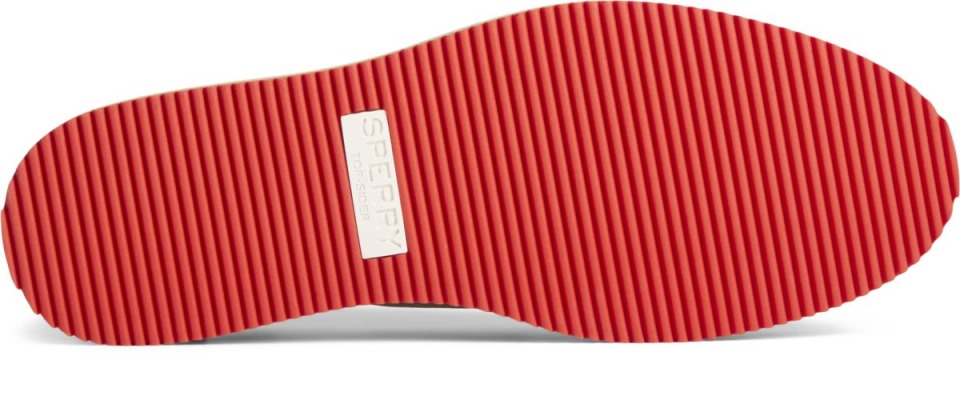 Auténtico Original Apilado Orgullo Barco Zapato Blanco Sperry