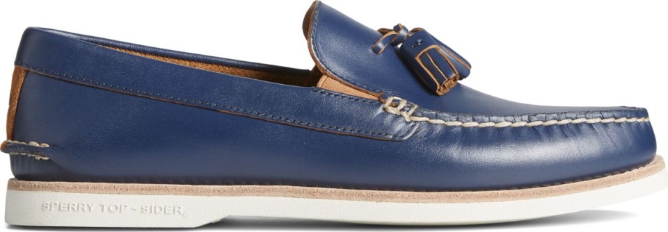 Mocasín Original Auténtico Con Borlas Azul Marino Sperry