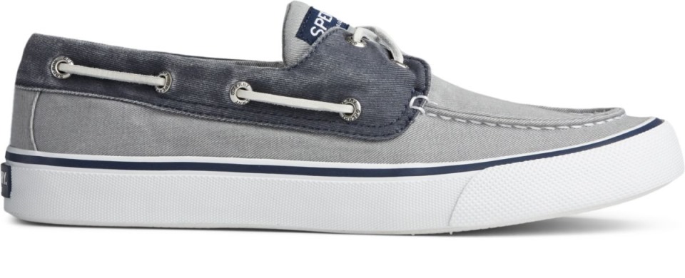 Zapatilla Bahama Ii Gris Sperry Azul Marino