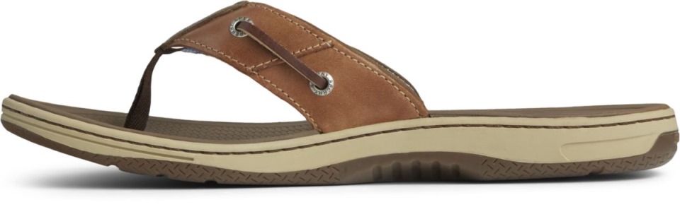 Baitfish Chanclas Cuero Marrón Sperry