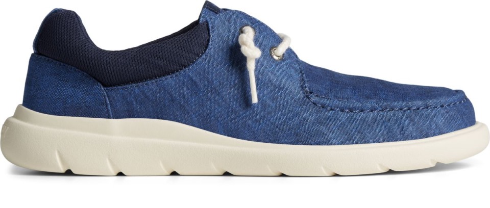 Calzoncillos Cambray Moc De Capitán En Sperry Azul Marino