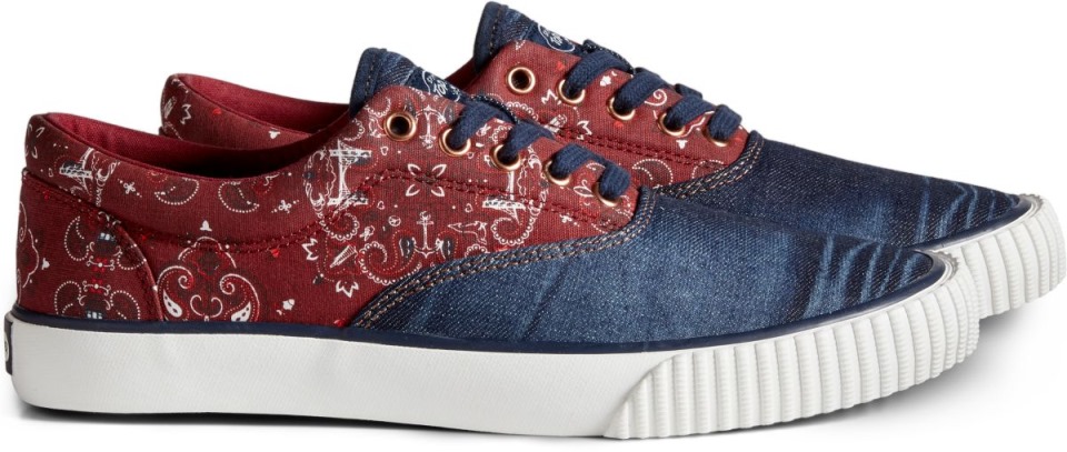 Nube Cvo Bandana Zapatilla Sperry Azul Rojo