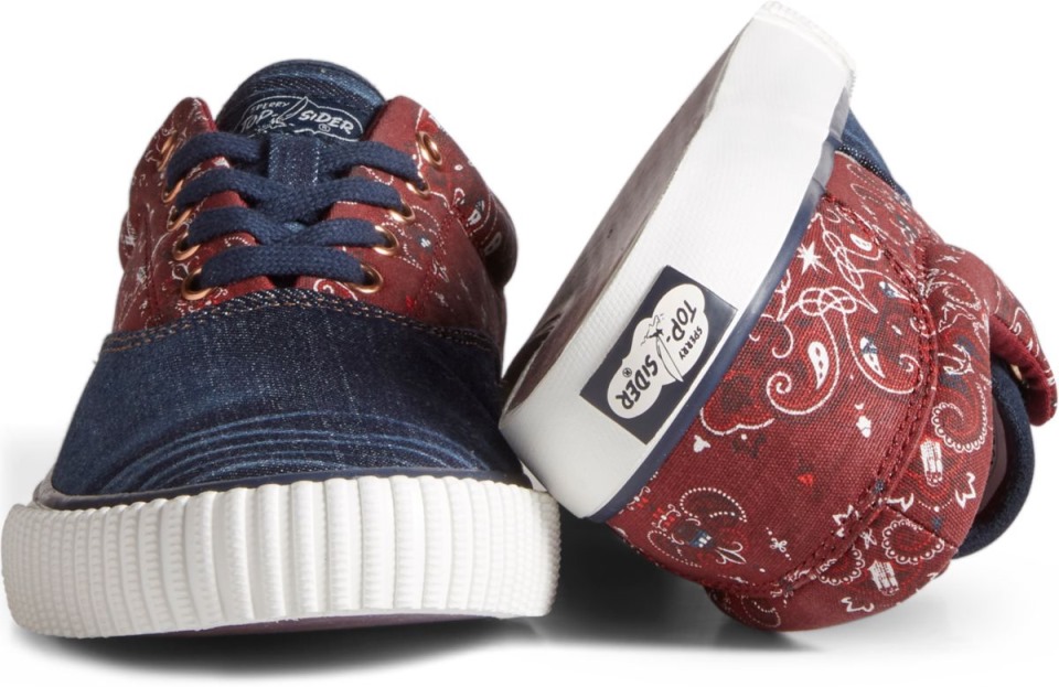 Nube Cvo Bandana Zapatilla Sperry Azul Rojo