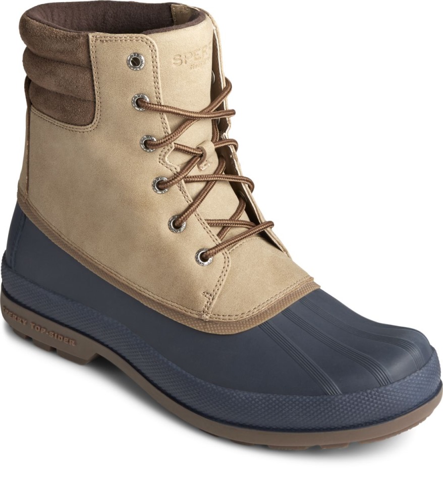 Bota De Pato De Bahía Fría Thinsulate Sperry Taupe Azul Marino