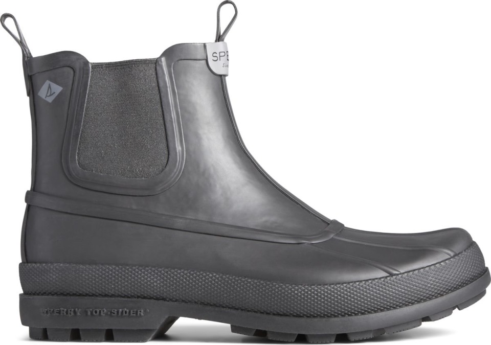Bota Chelsea De Goma Cold Bay Negro Sperry