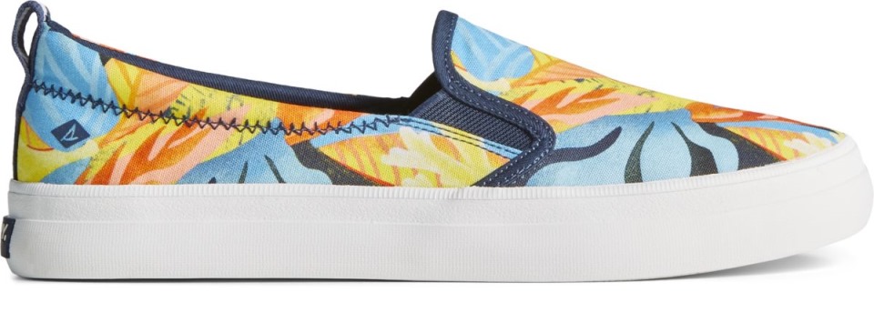Crest Twin Gore Coral Floral Slip On Zapatilla Azul Marino Sperry