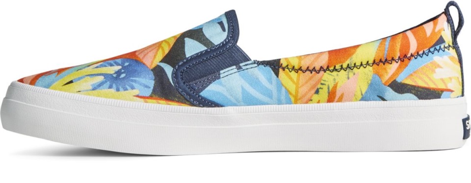 Crest Twin Gore Coral Floral Slip On Zapatilla Azul Marino Sperry