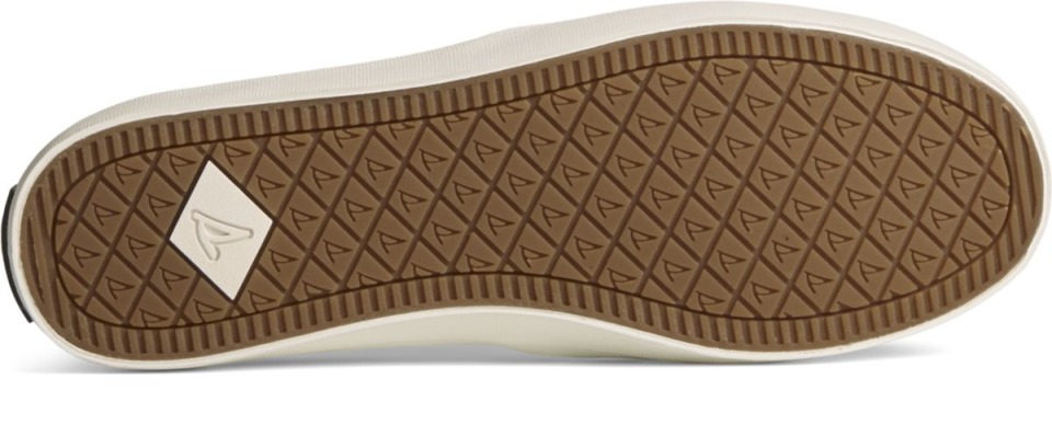 Sneaker Perforada Crest Twin Gore Leather Wave Blanco Sperry