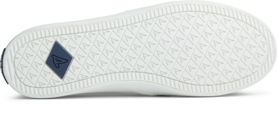 Zapatilla Sin Cordones Perforada Crest Twin Gore Sperry White