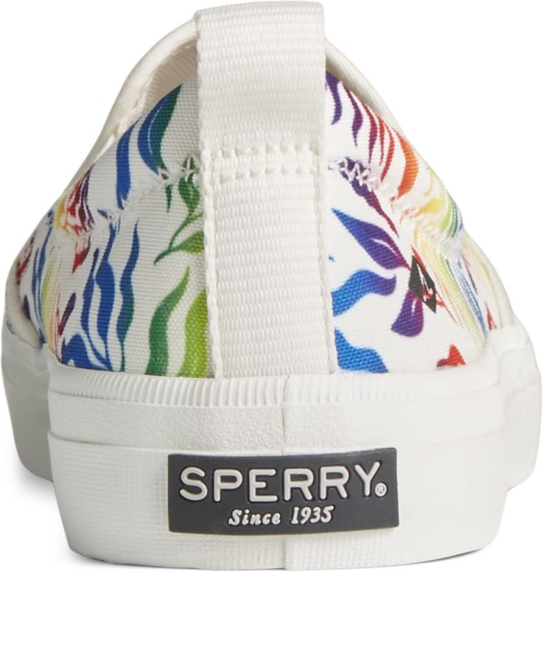 Zapatilla Sin Cordones Crest Twin Gore Pride Blanco Sperry