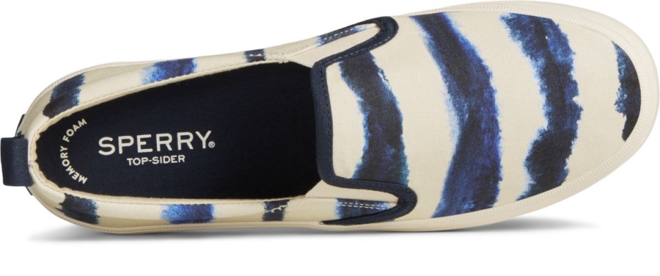 Crest Twin Gore Tie Dye Stripe Zapatilla Sperry Azul Marino