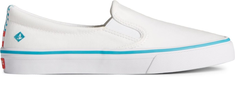 Zapatilla Sin Cordones Crest Twin Gore Twisted Textil Blanco Sperry