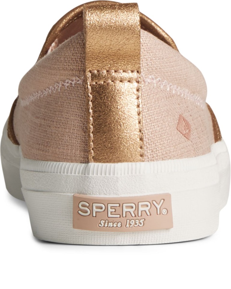 Crest Twin Sparkle Gore Cross Zapatillas De Deporte De Lino Rosa Sperry