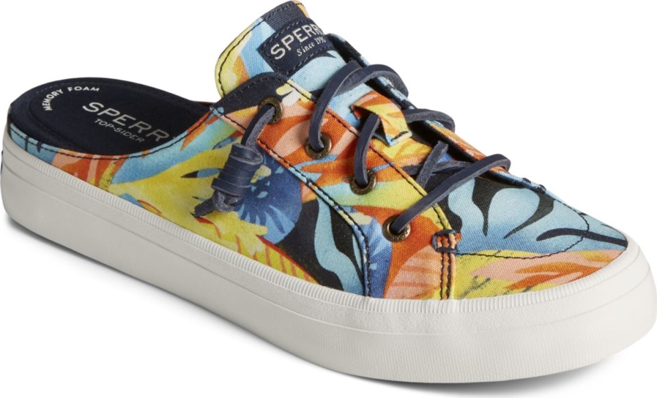 Crest Vibe Coral Floral Mule Zapatillas Azul Marino Multi Sperry