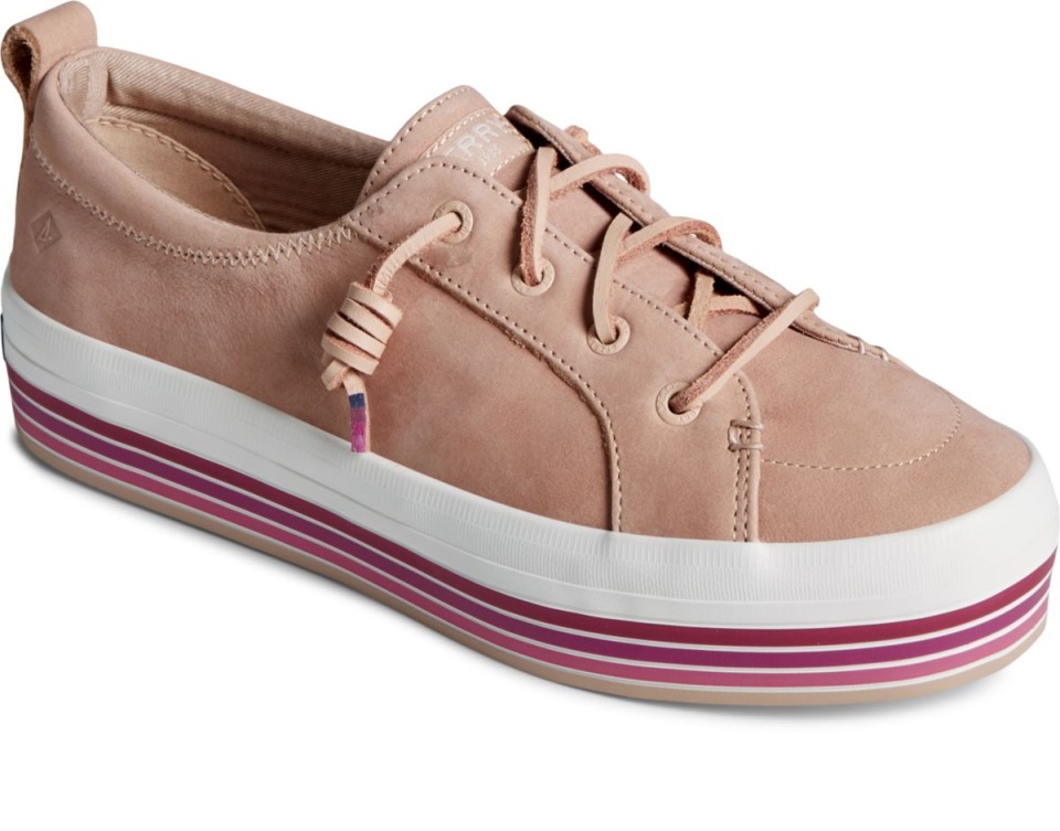 Crest Vibe Plataforma Raya Zapatilla De Deporte Rosa Sperry