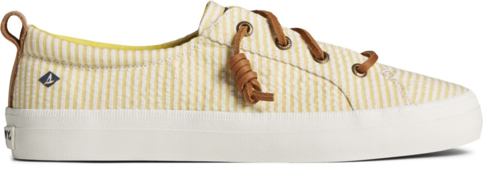 Crest Vibe Seersucker Zapatilla De Deporte Sperry Amarillo