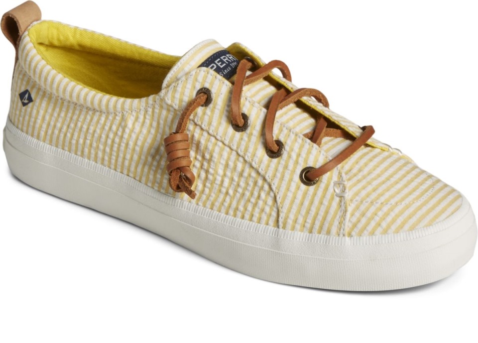 Crest Vibe Seersucker Zapatilla De Deporte Sperry Amarillo