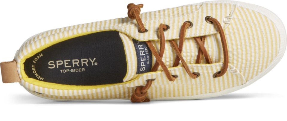 Crest Vibe Seersucker Zapatilla De Deporte Sperry Amarillo