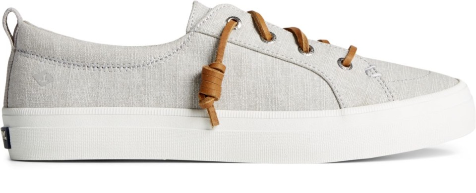 Zapatilla De Deporte Con Rayas Textiles Crest Vibe Gris Sperry