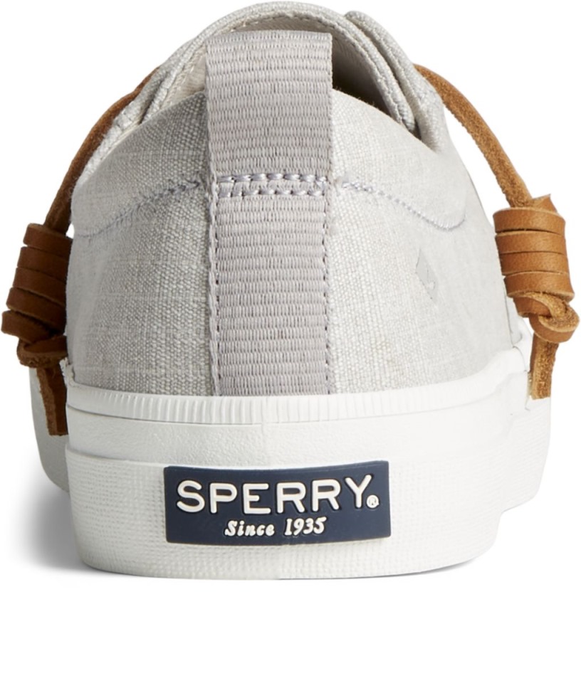 Zapatilla De Deporte Con Rayas Textiles Crest Vibe Gris Sperry