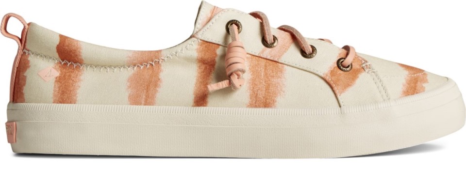 Crest Vibe Tie Dye Stripe Sneaker Rosa Sperry