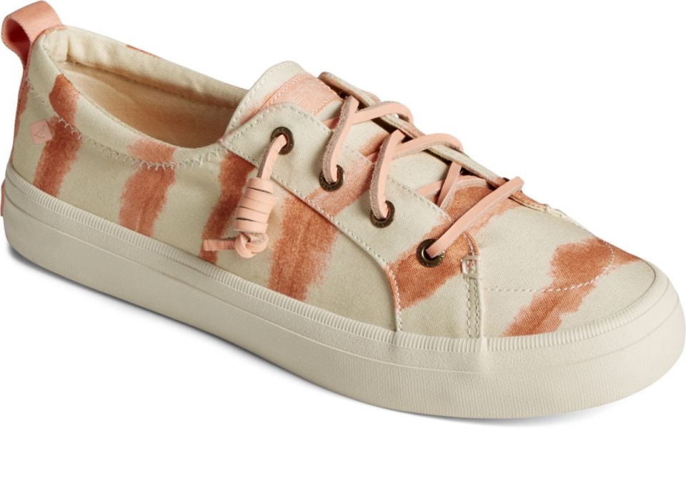 Crest Vibe Tie Dye Stripe Sneaker Rosa Sperry