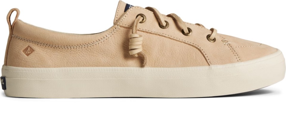 Crest Vibe Zapatillas De Deporte De Cuero Caído Sperry Marfil