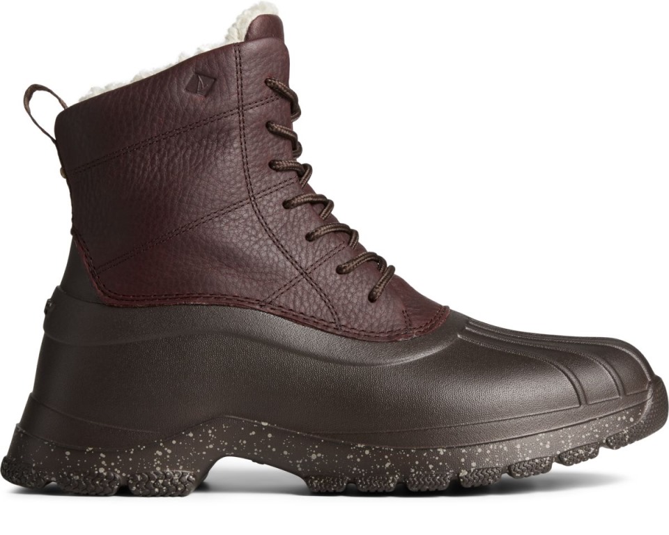 Bota Flotante De Pato Con Cordones Marrón Sperry