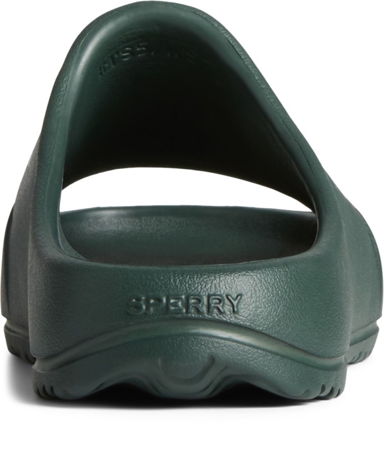 Sandalias Float Slide Logo Verde Sperry