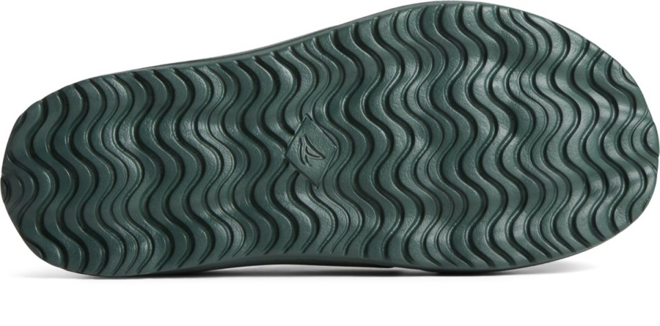 Sandalias Float Slide Logo Verde Sperry