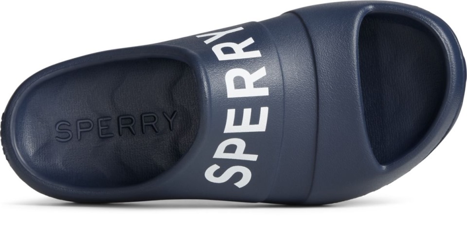 Sandalias Flotantes Con Logo Sperry Azul Marino