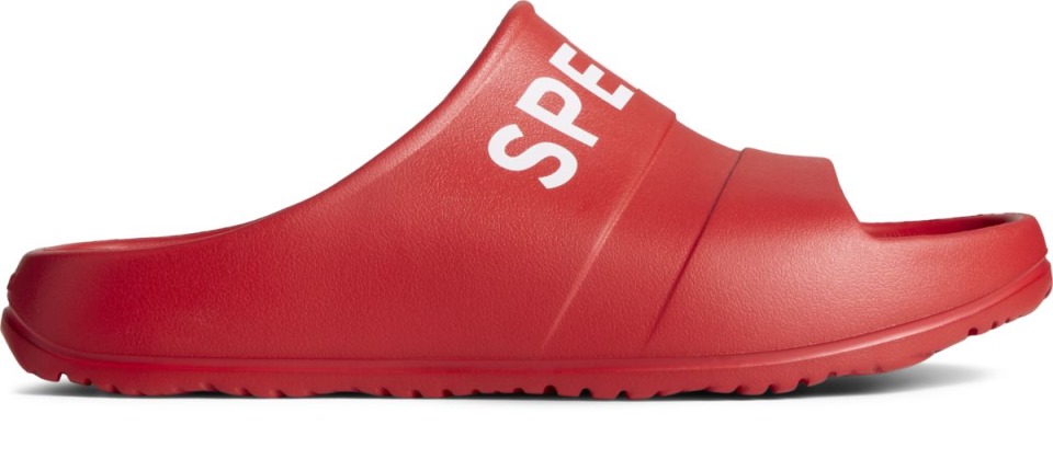 Sandalias Con Logo Float Slide Rojo Sperry