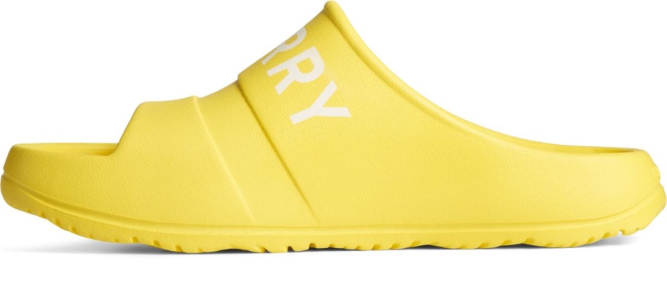 Sandalias Con Logo Float Slide Amarillo Sperry