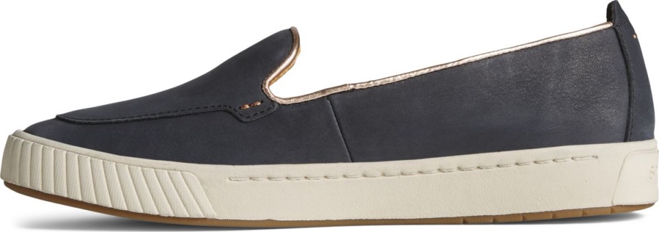 Zapatillas Sin Cordones Con Ancla De Copa Dorada Sperry Negro