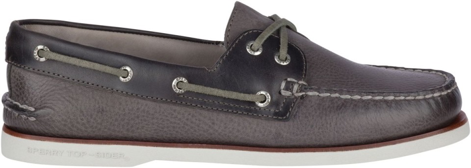 Copa Oro Auténtico Original Rivingston Zapato Náutico Gris Sperry